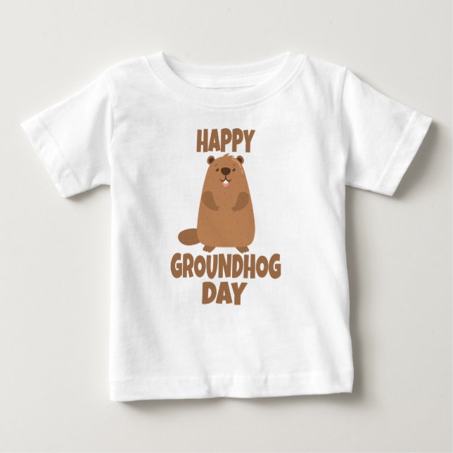 Happy Groundhog Day Classic T - Shirt (Vorderseite)