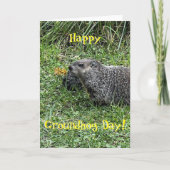Happy Groundhog Day, custom greeting cards Karte (Vorderseite)