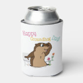 Happy Groundhog Day Dosenkühler (Kanne Vorderseite)
