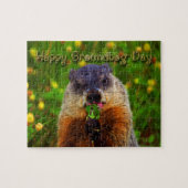 Happy Groundhog Day Eating Blume Puzzle (Horizontal)