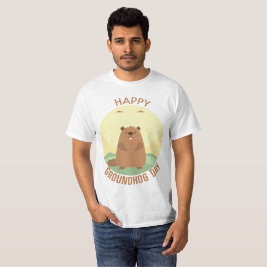 Happy Groundhog Day Essential T - Shirt (Vorne ganz)