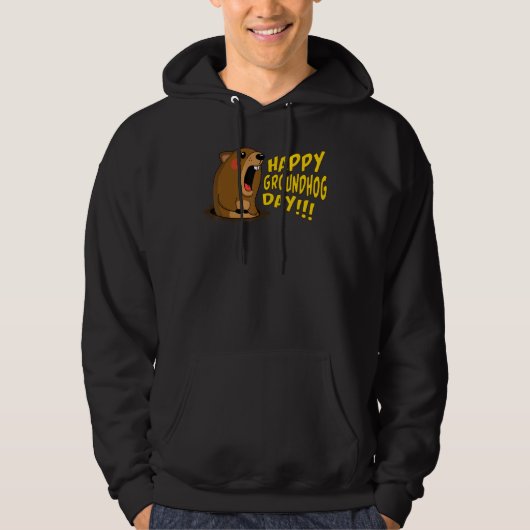 Happy Groundhog Day February 2nd, Cute Groundhog C Hoodie (Vorderseite)