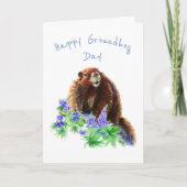 Happy Groundhog Day Fun Spring Animal Water Farbe Karte (Vorderseite)