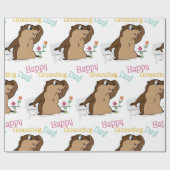 Happy Groundhog Day Geschenkpapier (Flach)