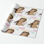 Happy Groundhog Day Geschenkpapier (Ungerollt)