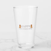 Happy Groundhog Day Glas (Vorderseite)