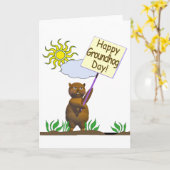 Happy Groundhog Day Groundhog Karte (Gelbe Blume)