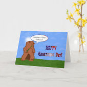 Happy Groundhog Day Groundhog's Day Spring Karte (Gelbe Blume)