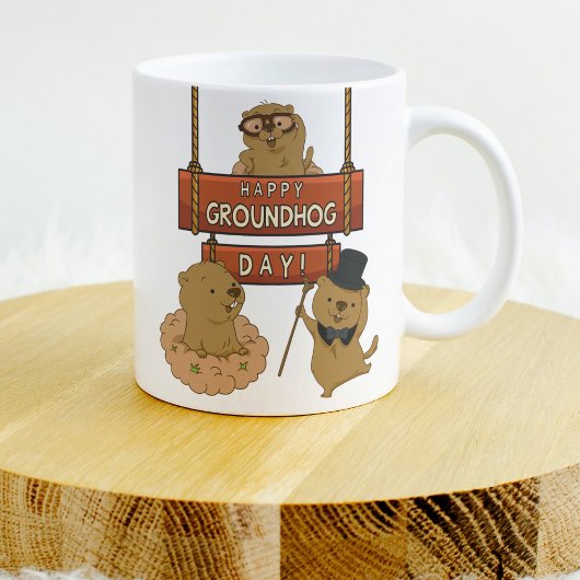 Happy Groundhog Day Kaffeetasse