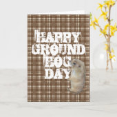 HAPPY GROUNDHOG DAY KARTE (Gelbe Blume)