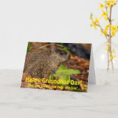 Happy Groundhog Day Karte (Gelbe Blume)