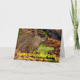 Happy Groundhog Day Karte