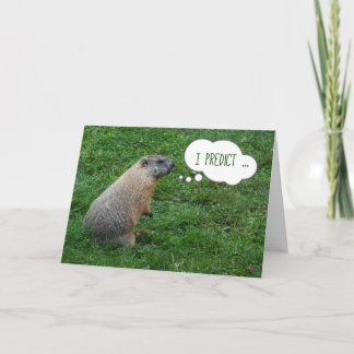 Happy Groundhog Day Karte