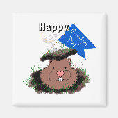 Happy Groundhog Day Magnet (Vorne)