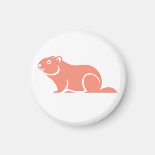 Happy Groundhog Day Magnet (Vorne)