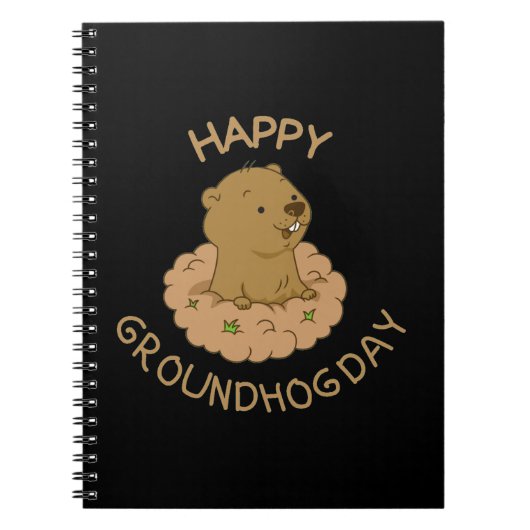 Happy Groundhog Day Notizblock (Vorderseite)