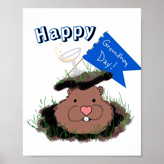 Happy Groundhog Day Poster (Vorne)
