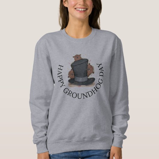 Happy Groundhog Day Shirt (Vorderseite)