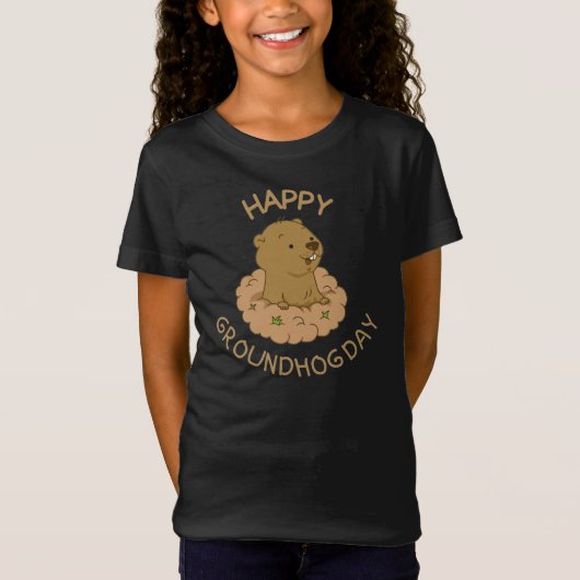 Happy Groundhog Day T - Shirt (Vorderseite)
