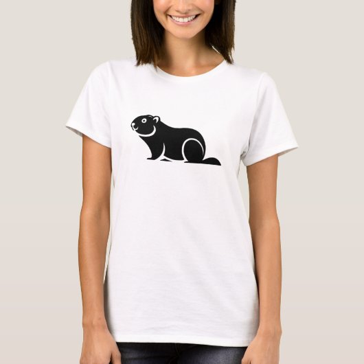 Happy Groundhog Day T-Shirt (Vorderseite)