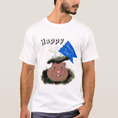 Happy Groundhog Day T-Shirt (Vorderseite)