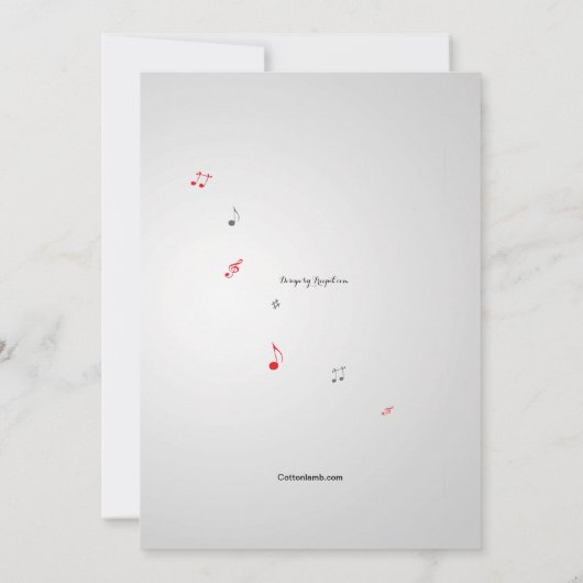 Happy Guitar Einladung (Rückseite)