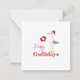 Happy Gullidays Weihnachten Mitteilungskarte