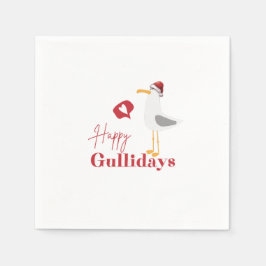 Happy Gullidays Weihnachten Serviette