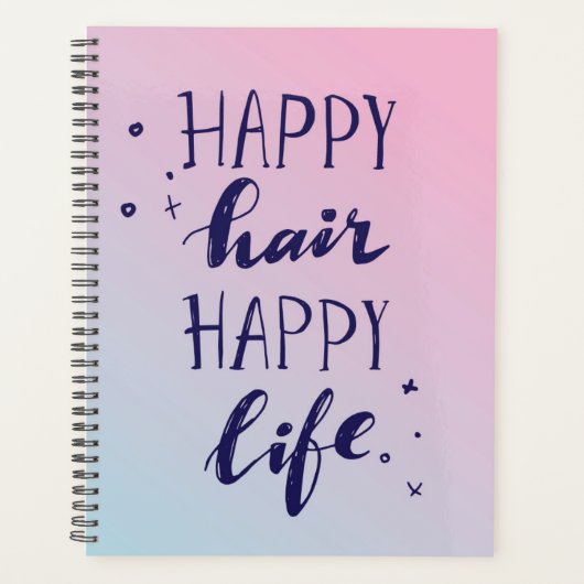 Happy Hair Happy Life Planer (Vorderseite)
