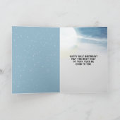 Happy Half Birthday Moon Karte (Innenseite)