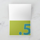 Happy Half Geburtstagkarte Karte (Innenseite)