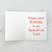 Happy Half Geburtstagkarte Karte (Innenseite)