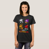 Happy Hallo Dank Mas Erntedank Halloween Xmas T-Shirt (Vorne ganz)