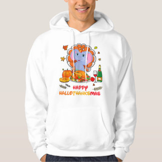 Happy Hallo Elephant Drink Wein Danke Geschenk Hoodie