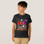 Happy Hallo-wine Funny Halloween Gl Wine Drinking  T-Shirt (Vorne ganz)