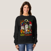 Happy HalloDankeMas Cats Sweatshirt (Vorne ganz)