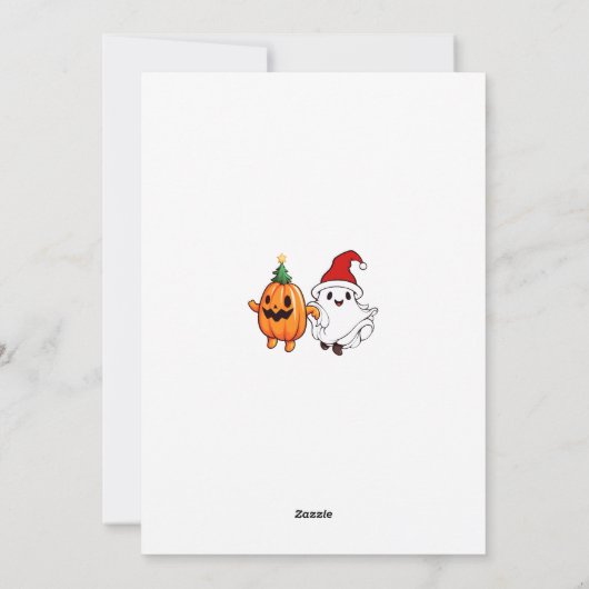 Happy HalloDankeMas Feiertagskarte (Rückseite)