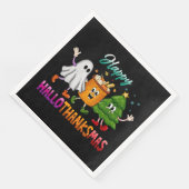 Happy HalloDankeMas Funny Dark Serviette (Ecke)
