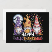 Happy HalloDankeMas Gnomes Halloween Weihnachten (Vorne/Hinten)