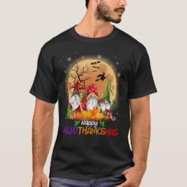 Happy HalloDankeMas Gnomes T-Shirt