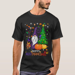 Happy HalloDankeMas Gnomes T-Shirt