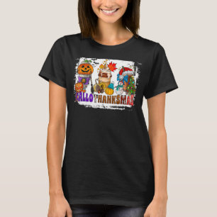 Happy HalloDankeMas Kaffeehaus Weihnachten Tha T-Shirt