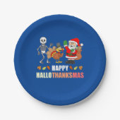 Happy HalloDankeMas Party Paper Teller (Vorderseite)