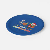 Happy HalloDankeMas Party Paper Teller (Schrägansicht)