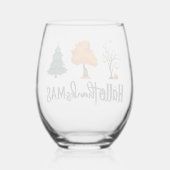 Happy HalloDankeMas Weinglas Ohne Stiel (Rückseite)