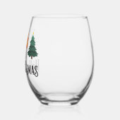 Happy HalloDankeMas Weinglas Ohne Stiel (Links)