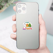 Happy Hallothanksmas Aufkleber (Telefon)