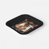 Happy Hallothanksmas Cats Halloween Pappteller (Gewinkelt)