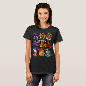 Happy Hallothanksmas Coquette Bow Coffee Latte Can T-Shirt (Vorne ganz)