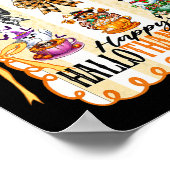 Happy Hallothanksmas Coquette Bow Halloween Thanks Poster (Ecke)